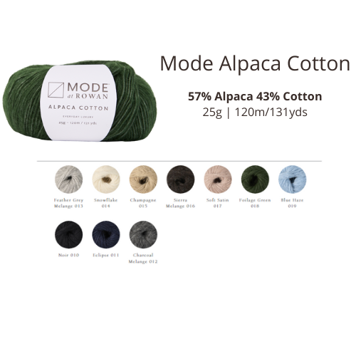 ROWAN Mode Alpaca Cotton cod: 100002