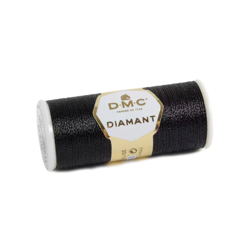 Fir metalic DMC Diamant Negru 380-D310
