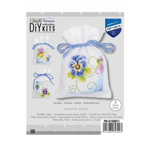 Мини набор  Фиалки Vervaco PN-0145101