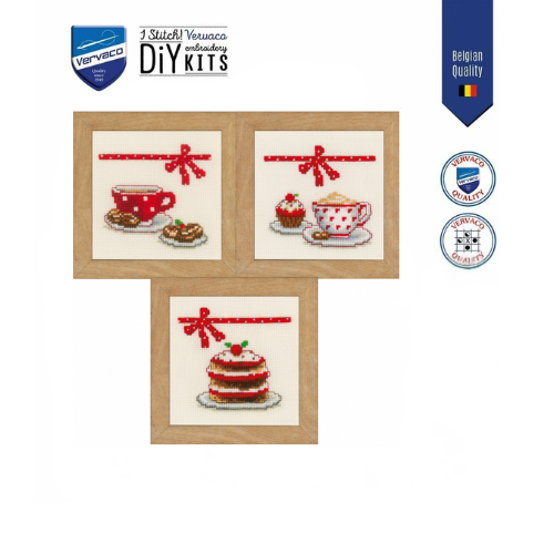 Набор для вышивания "Кофе и десерт" Vervaco PN-0154935