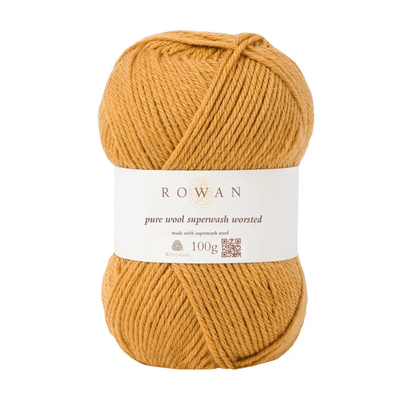 ROWAN Pure Wool Superwash Worsted Fleece Gold