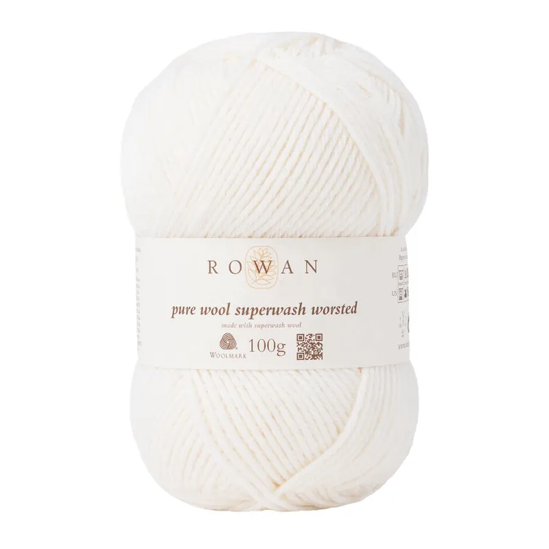 ROWAN Pure Wool Superwash Worsted Ivory