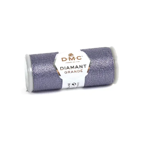 Fir metalizat DMC Diamant Grande Silver Grey