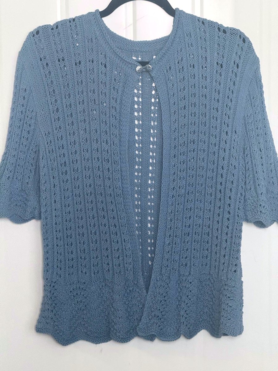 Cardigan tricotat ajur