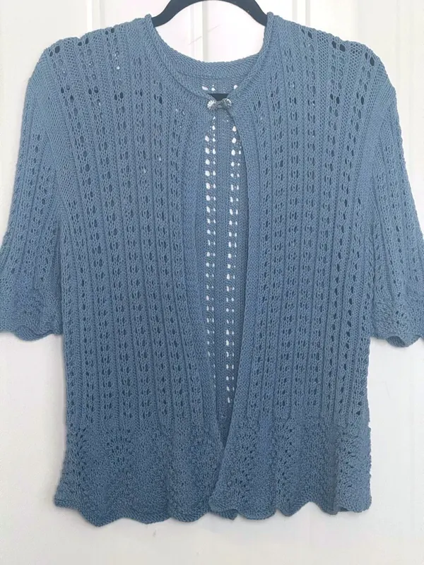 Cardigan tricotat ajur